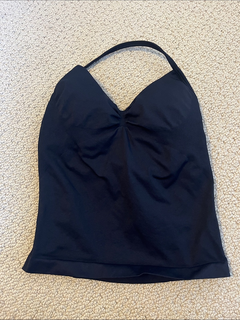 Athletic Black Halter Tank Top XS